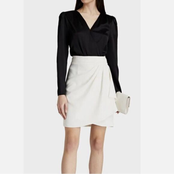 IRO Rama Wrap-effect Crepe skirt Size XS/ 34Fr - Picture 1 of 11